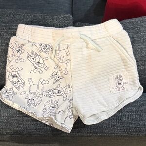 Bluey Pale Blue Character Shorts